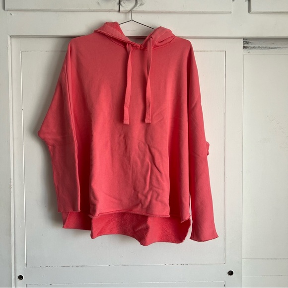 Frank & Eileen Sweaters - Frank & Eileen Capelet Kane Hoodie - Watermelon